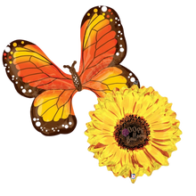 Load image into Gallery viewer, Jumbo Butterfly &amp; Sunflower Bundle - Dope Balloons
