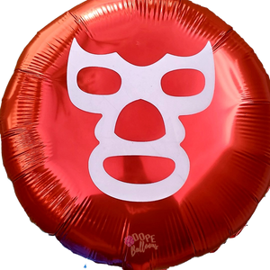 18" Red Luchador Balloon - Dope Balloons