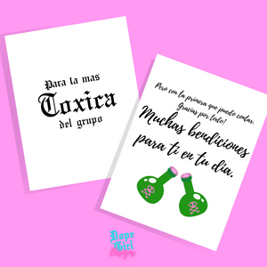"Toxica" Greeting Card - Dope Balloons