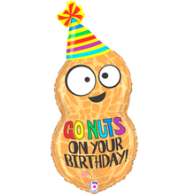 Load image into Gallery viewer, 32&quot; Peanuts &quot;Go Nuts on your Birthday&quot; Jumbo Balloon - Dope Balloons
