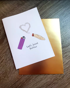 "Let's Joint Forces" Greeting Card - Dope Balloons