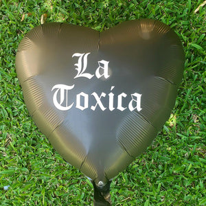 18" LA TOXICO(A) Heart Balloon - Dope Balloons