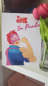 "She se Puede" 8.50x11 Poster - Dope Balloons