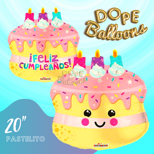 20" Pastelote "Feliz Cumpleaños" Spanish Birthday Balloon - Dope Balloons