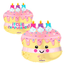 Cargar imagen en el visor de la galería, 20&quot; Pastelote &quot;Feliz Cumpleaños&quot; Spanish Birthday Balloon - Dope Balloons

