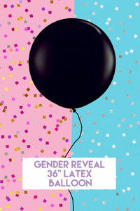 36" Baby Gender Black Balloon - Dope Balloons