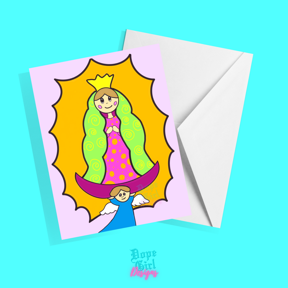 "Virgencita" Greeting Card - Dope Balloons