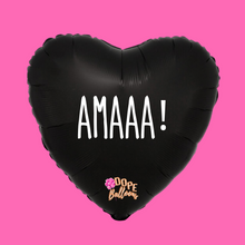 Load image into Gallery viewer, 18&quot; Dias De las Madres Black Heart Balloon - Dope Balloons
