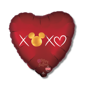 "x0x0" Heart Balloon - Dope Balloons