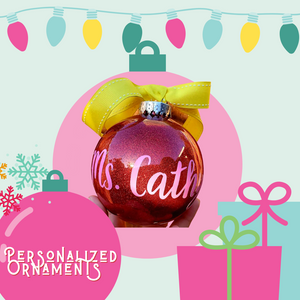 2.6" Personalized Ornaments - Dope Balloons