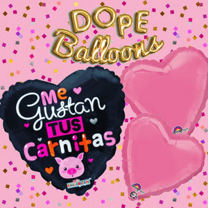 18" Heart "Carnitas" Bundle - Dope Balloons
