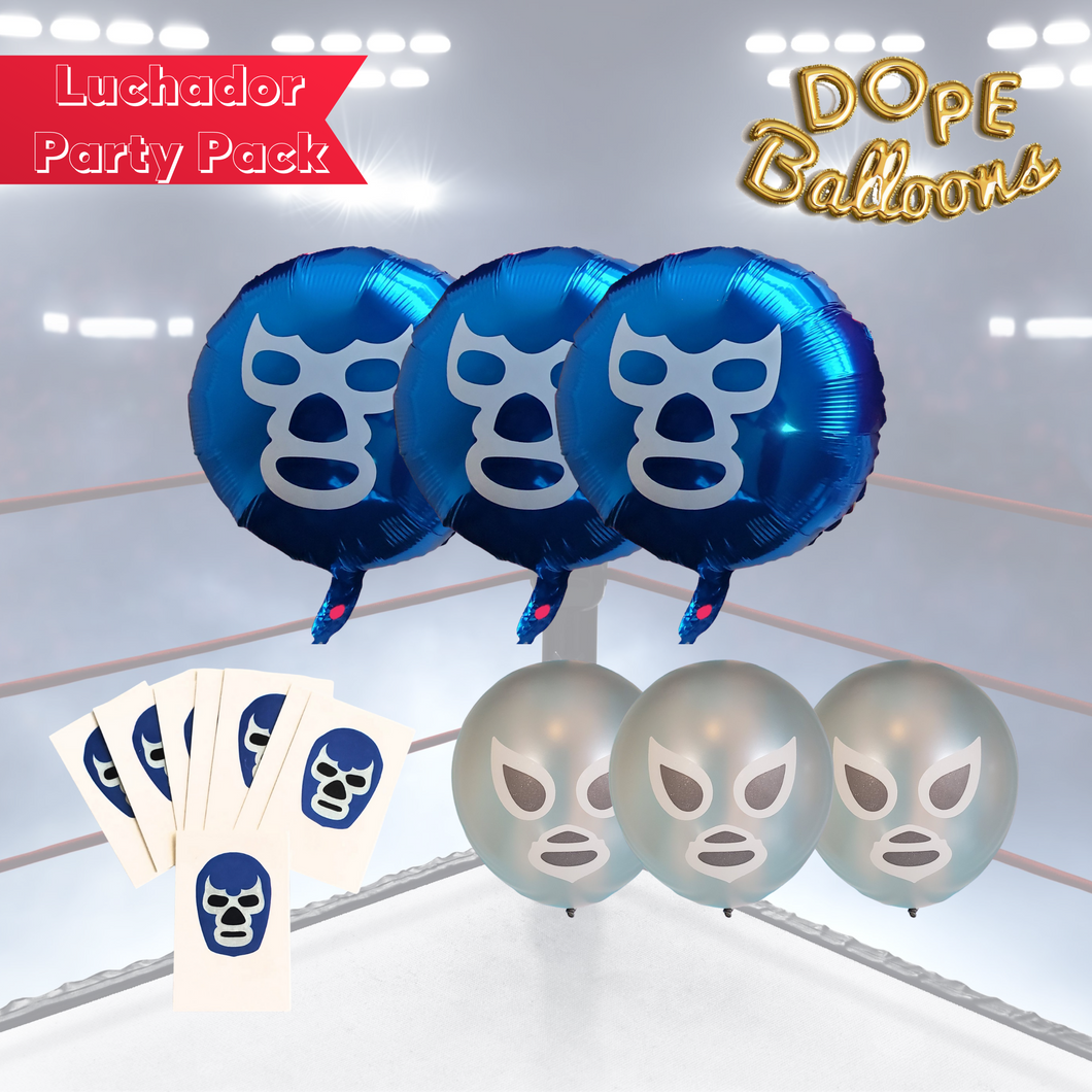 Luchador Party Pack - Light Version - Dope Balloons