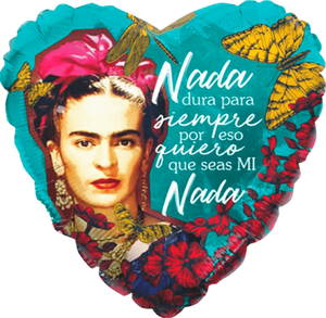 18" Heart "Mi Nada" Frida Spanish Balloon - Dope Balloons