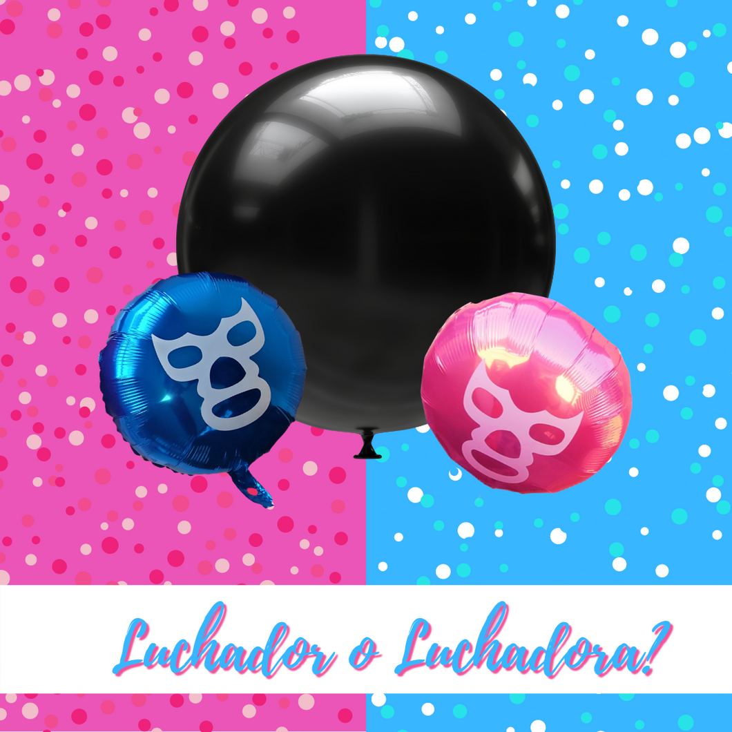 Luchador/a Baby Gender Bundle - Dope Balloons