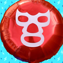 Load image into Gallery viewer, 18&quot; Red Luchador Balloon - Dope Balloons
