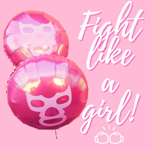 18" Pink Luchadora Balloon - Dope Balloons