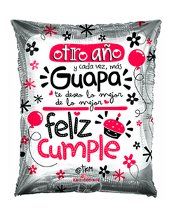 20" -  "Guapa" Spanish Birthday Balloon - Dope Balloons