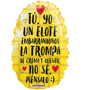 18" Yellow Elote (Corn) Spanish Balloon - Dope Balloons