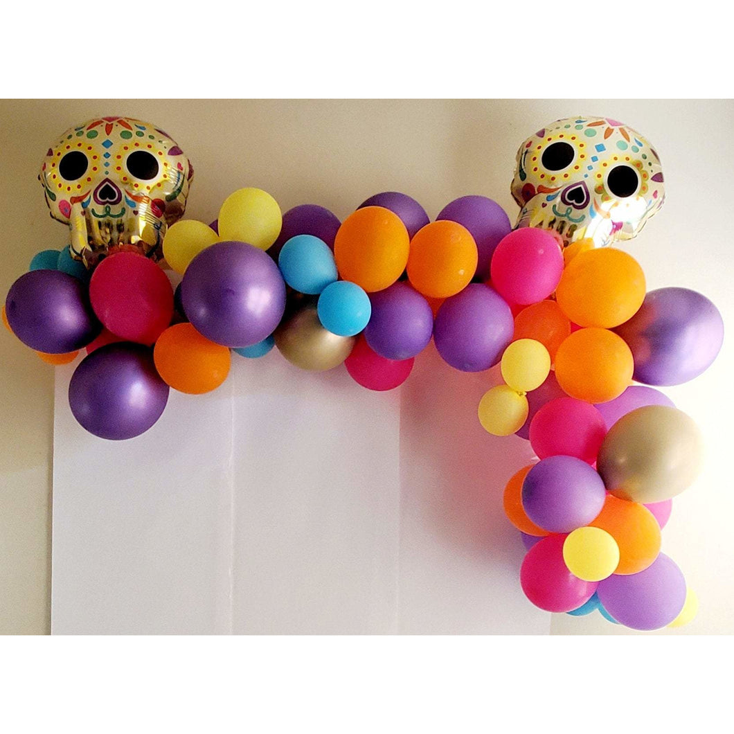 6 Ft., Dia de Los Muertos Balloon Garland - Dope Balloons